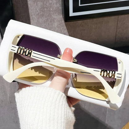 Vintage Rimless Sunglasses UV400 Dabfavshop