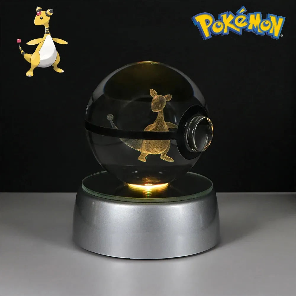 Pokemon 3D Crystal Ball Multi Color LED Light Base - Dabfavshop