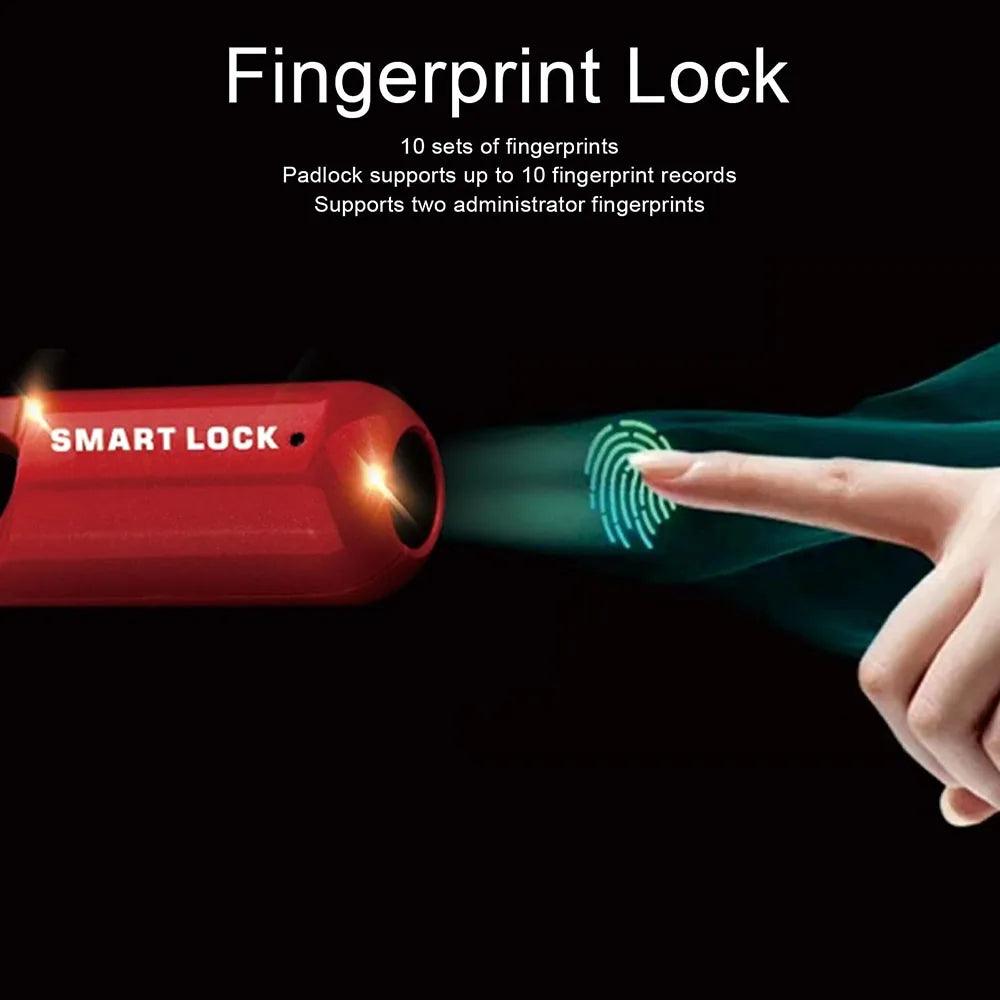 Locker Fingerprint Padlock Smart Keyless Lock - Dabfavshop