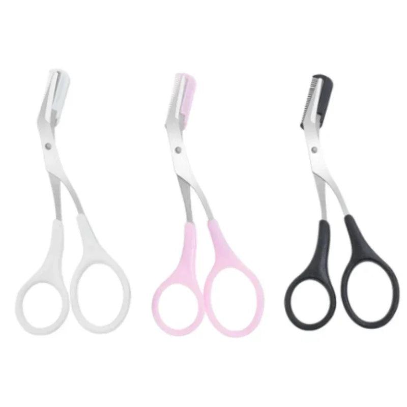 Stainless Steel Eyebrow Trimmer Scissors - Dabfavshop