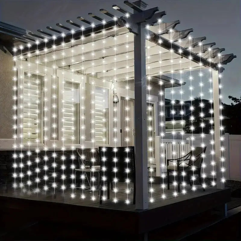 LED Curtain Garland 6x3M/3x3M USB Power Fairy Lights with Remote Control for Christmas New Year Window Decor Festoon Lighting Dabfavshop
