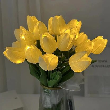 LED Tulips Artificial Flowers - 5/10pcs Bouquet - Dabfavshop