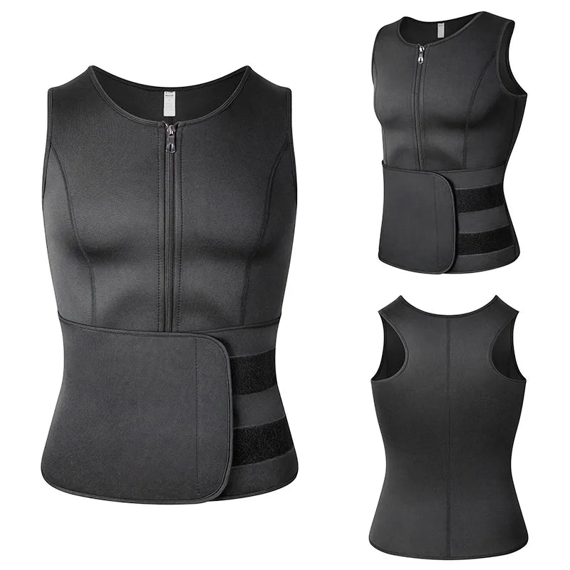 Men  Slimming Compression Body Shaper Waist Trainer Vest Dabfavshop