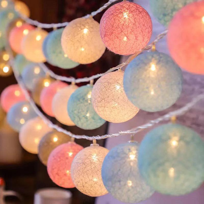 LED Cotton Ball Fairy Lights - Dabfavshop