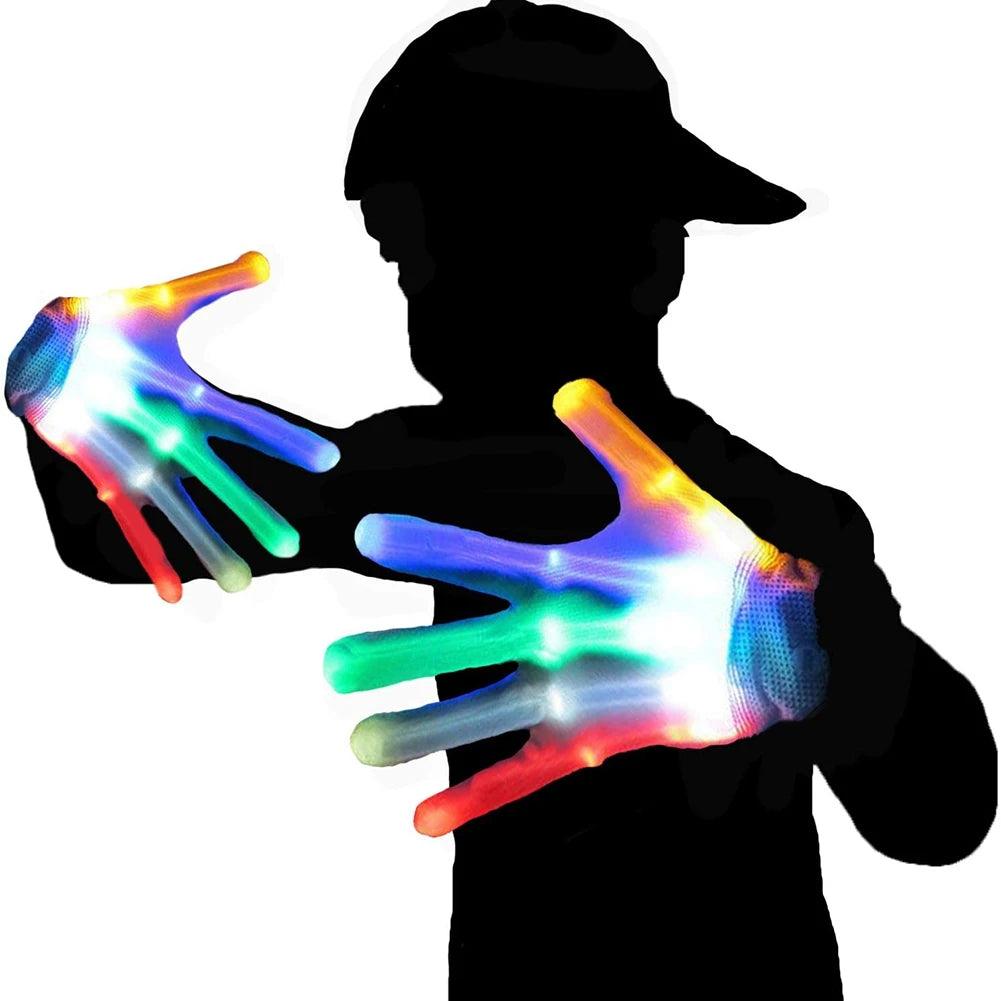 LED Glow Performance Gloves 7 Colors - Dabfavshop