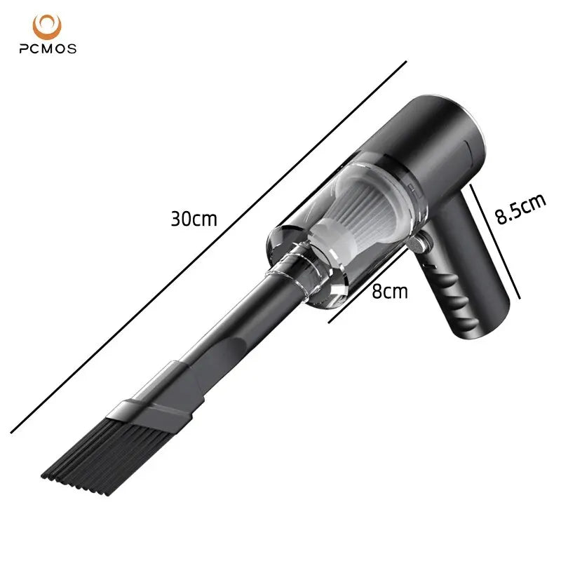 Wireless Vacuum Cleaner Dual Use for Home and Car 120W High Power Powerful Vacuum Cleaner Black PCMOS 1PC Dabfavshop