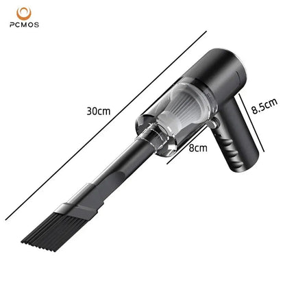 Wireless Vacuum Cleaner Dual Use for Home and Car 120W High Power Powerful Vacuum Cleaner Black PCMOS 1PC Dabfavshop
