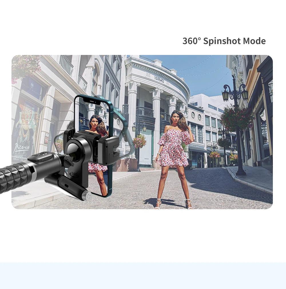 360 Rotation Following Shooting Mode Selfie Stick Tripod For Iphone - Dabfavshop