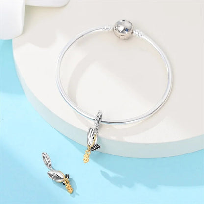 925 Sterling Silver Prayer US Dollar Pendants Charms Dabfavshop