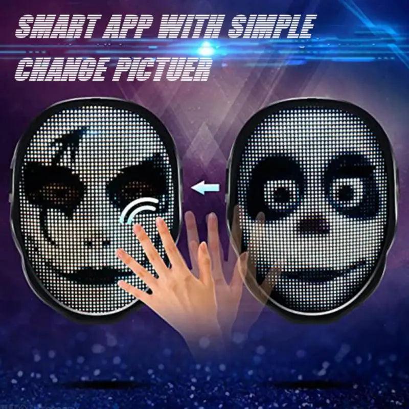 LED Face Mask with Bluetooth Control - Dabfavshop