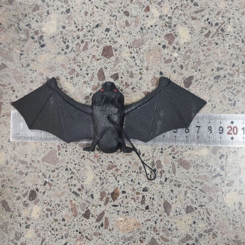 5 Pcs Halloween Black Simulation Bat Pendant for Halloween April Fools' Day Prank Carnival Party Bar School Home DIY Decoration Dabfavshop