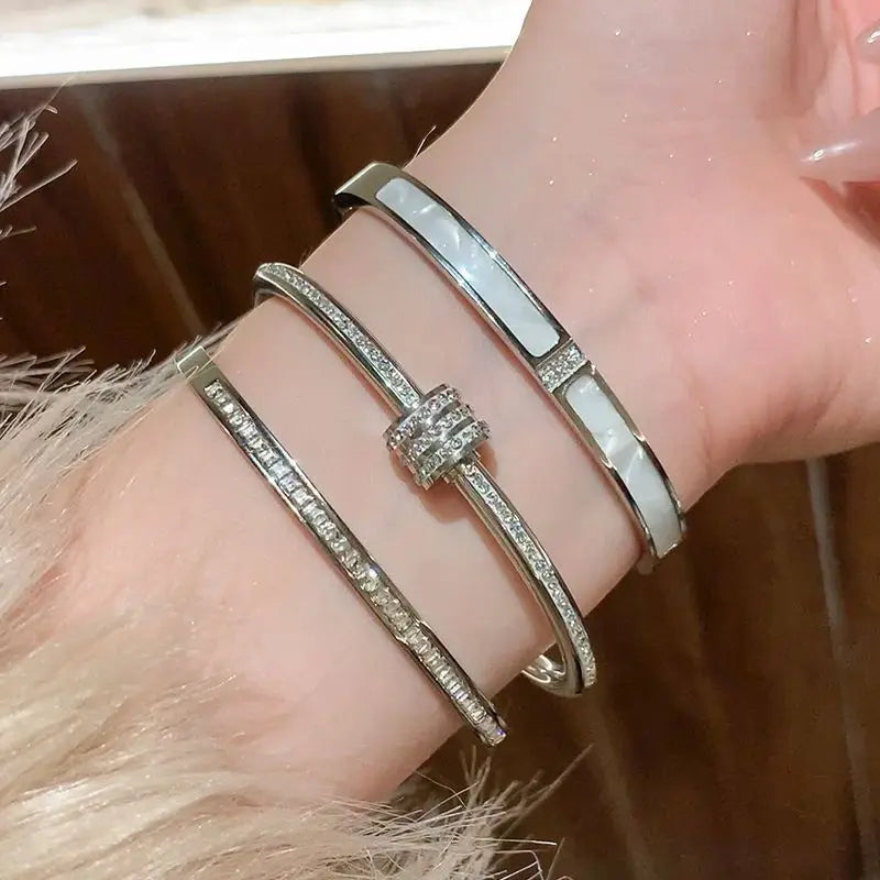 Titanium Steel Gold Silver Color Bracelet Dabfavshop