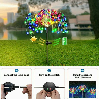 LED Solar Firework Fairy Lights - Dabfavshop