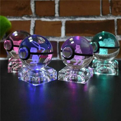 Pokémon Multi Color 3D Crystal Ball - Dabfavshop