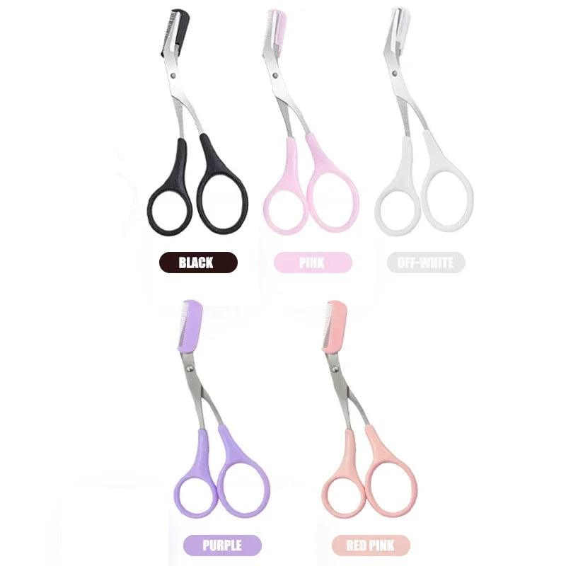 Stainless Steel Eyebrow Trimmer Scissors - Dabfavshop