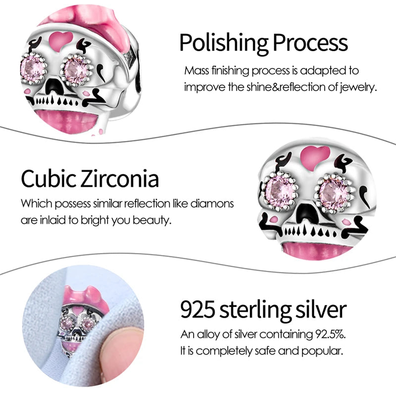 Glow in Skull And Pumpkin Charms Beads Fit 3mm Original Bracelet Dabfavshop