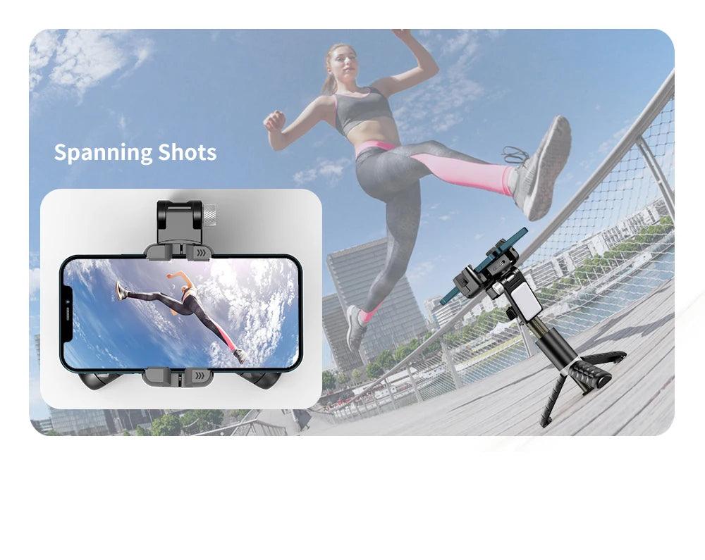 360 Rotation Following Shooting Mode Selfie Stick Tripod For Iphone - Dabfavshop