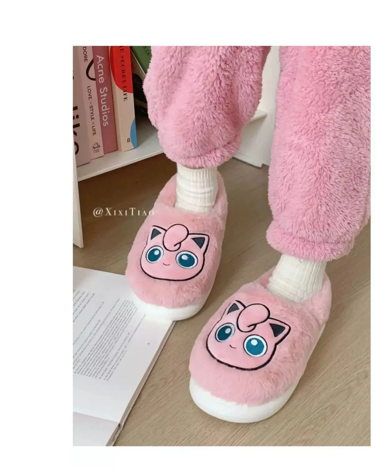 Pokémon Cotton Slippers With Velvet Insulation Anti Slip - Dabfavshop