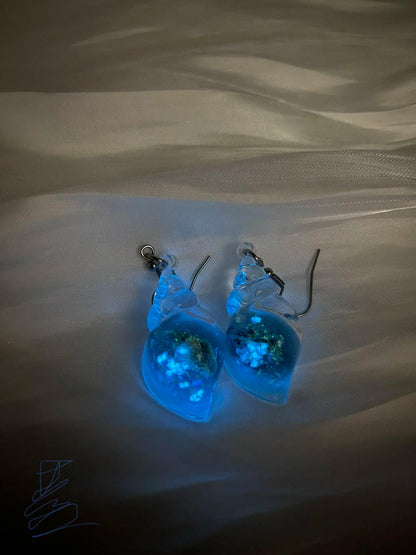 Glow In The Dark Ghost In Bottle Earrings - Dabfavshop