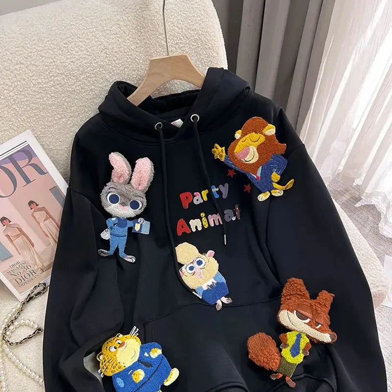 Disney Zootopia Black Hoodies - Dabfavshop