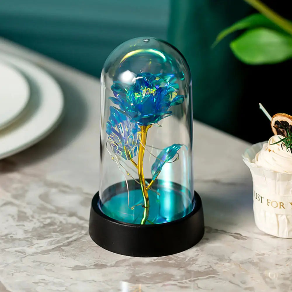 LED Galaxy Three Rose Artificial Flowers