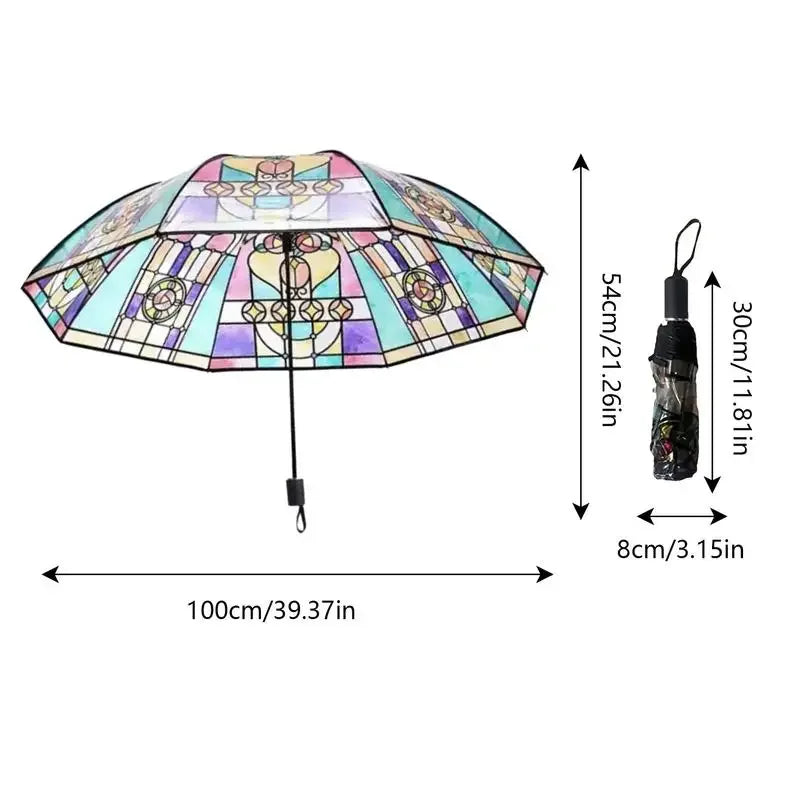 Artful Skies – Stained Glass Auto Umbrella Dabfavshop