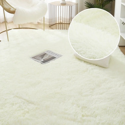 RainbowCloud Plush Rug – Soft, Fluffy & Vibrant! Dabfavshop