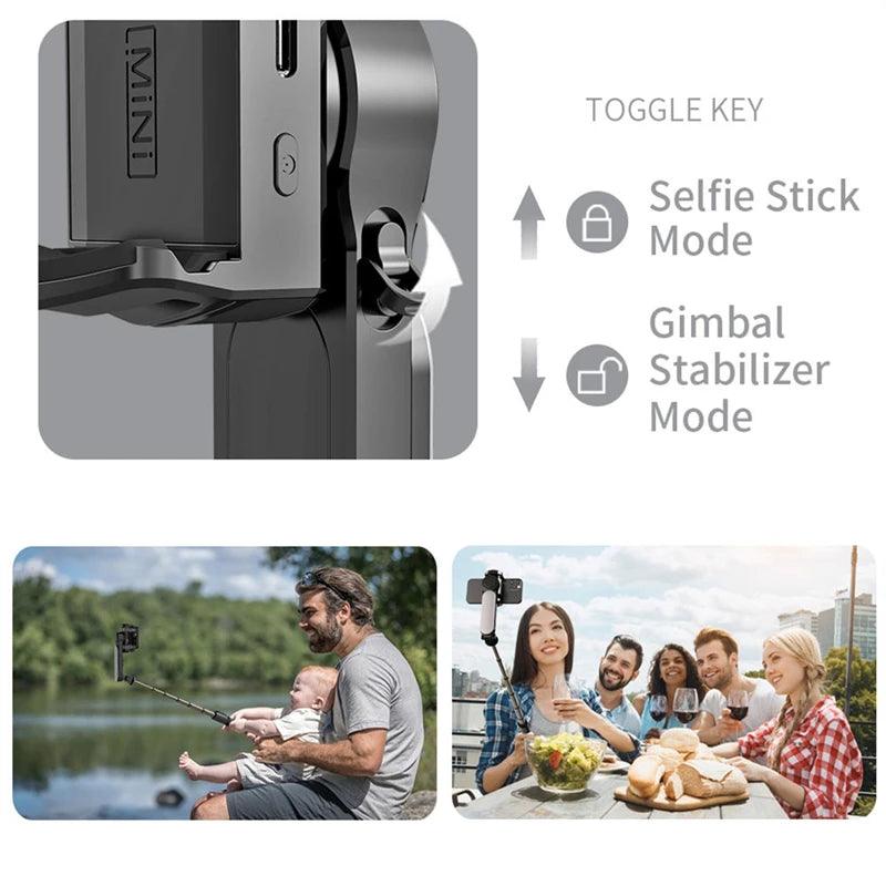 Handheld AI Stabilizer Wireless Bluetooth Selfie Stick Tripod - Dabfavshop