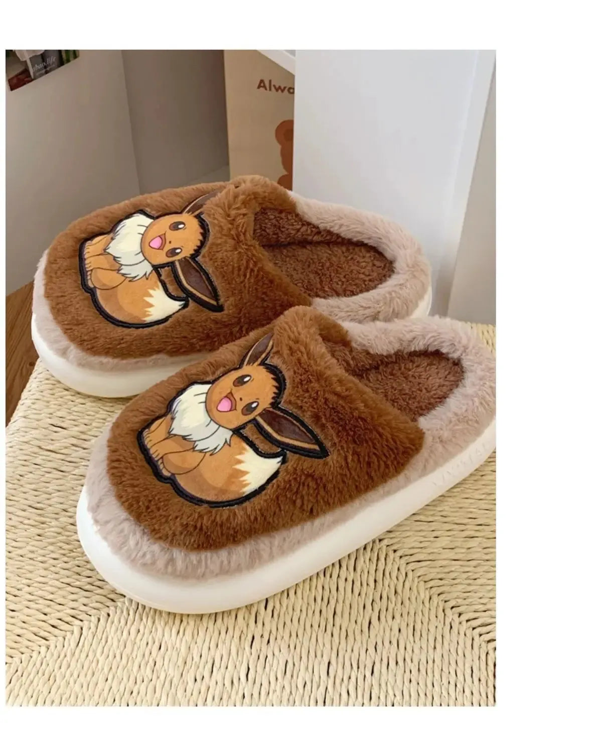 Pokémon Cotton Slippers With Velvet Insulation Anti Slip - Dabfavshop