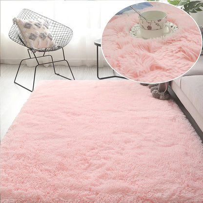 RainbowCloud Plush Rug – Soft, Fluffy & Vibrant! Dabfavshop