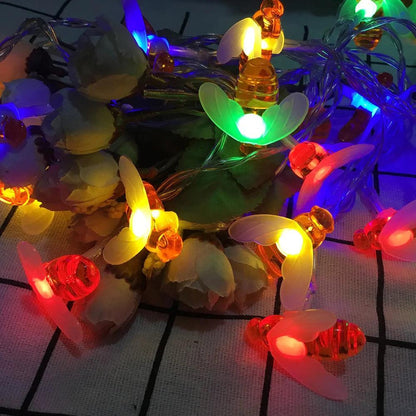 Cute Bee Solar String Lights - Dabfavshop