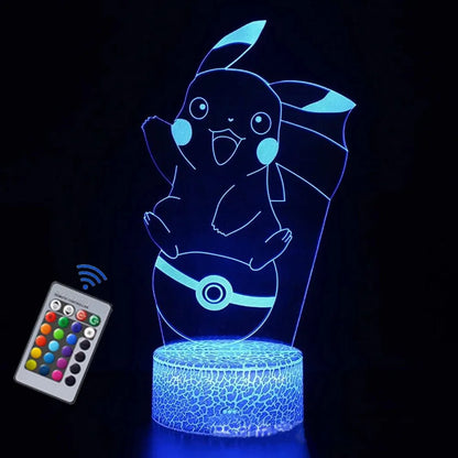 Pokémon 3D LED Base Color Changing Luminaria - Dabfavshop