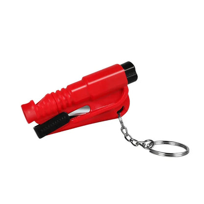 Mini Safety Hammer Car Emergency Rescue Kit Key Chain Knife Life Saving Seat Belt Cutter Window Breaker Glass Dabfavshop