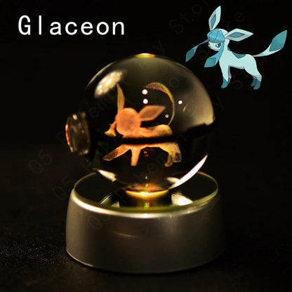 Pokémon Multi Color LED 3D Crystal Balls Collectible - Dabfavshop