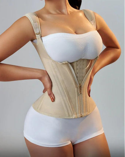 Fajas Colombians With Row Buckle And Zipper For Women Sexy Shaping Curves - Dabfavshop