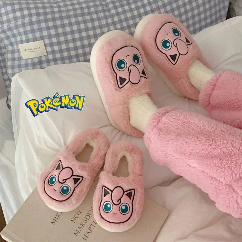 Pokémon Cotton Slippers With Velvet Insulation Anti Slip - Dabfavshop