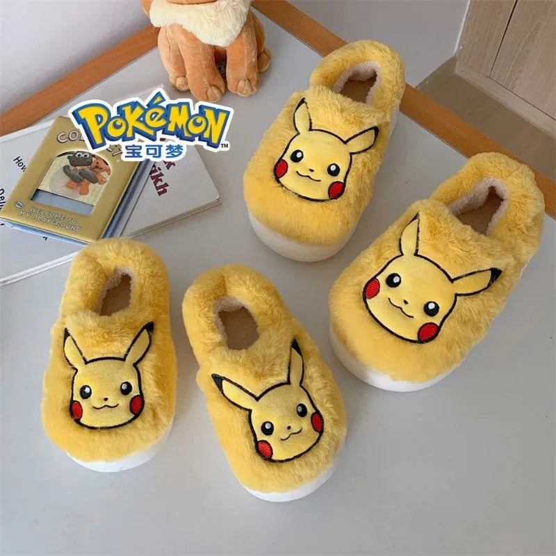 Pokémon Cotton Slippers With Velvet Insulation Anti Slip - Dabfavshop