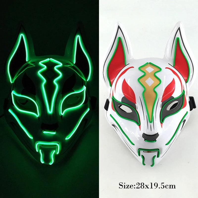 LED Luminous Fox Mask - Halloween Party Must-Have! - Dabfavshop