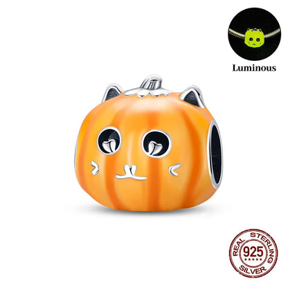 Halloween Luminous Charms Bead 925 Sterling Silver Dabfavshop