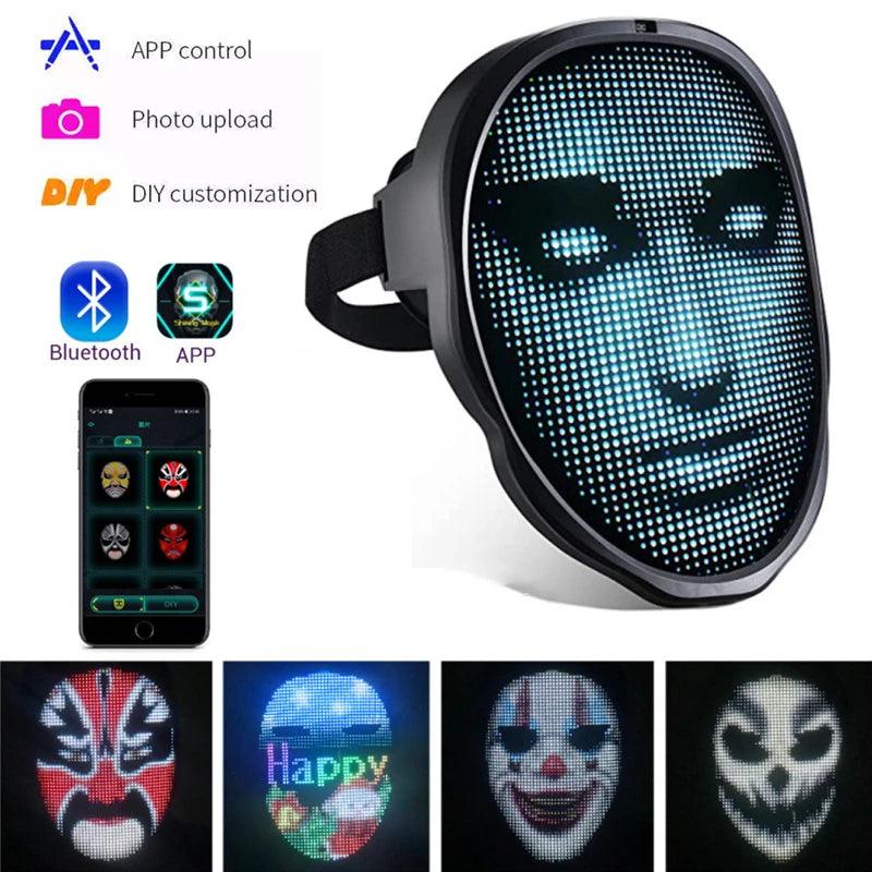 LED Face Mask with Bluetooth Control - Dabfavshop