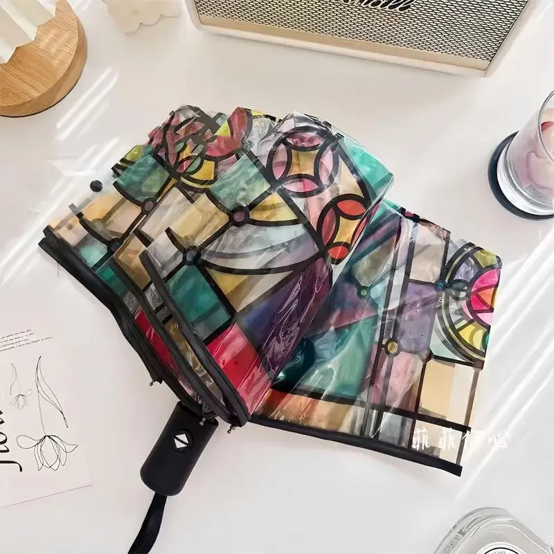 Artful Skies – Stained Glass Auto Umbrella Dabfavshop