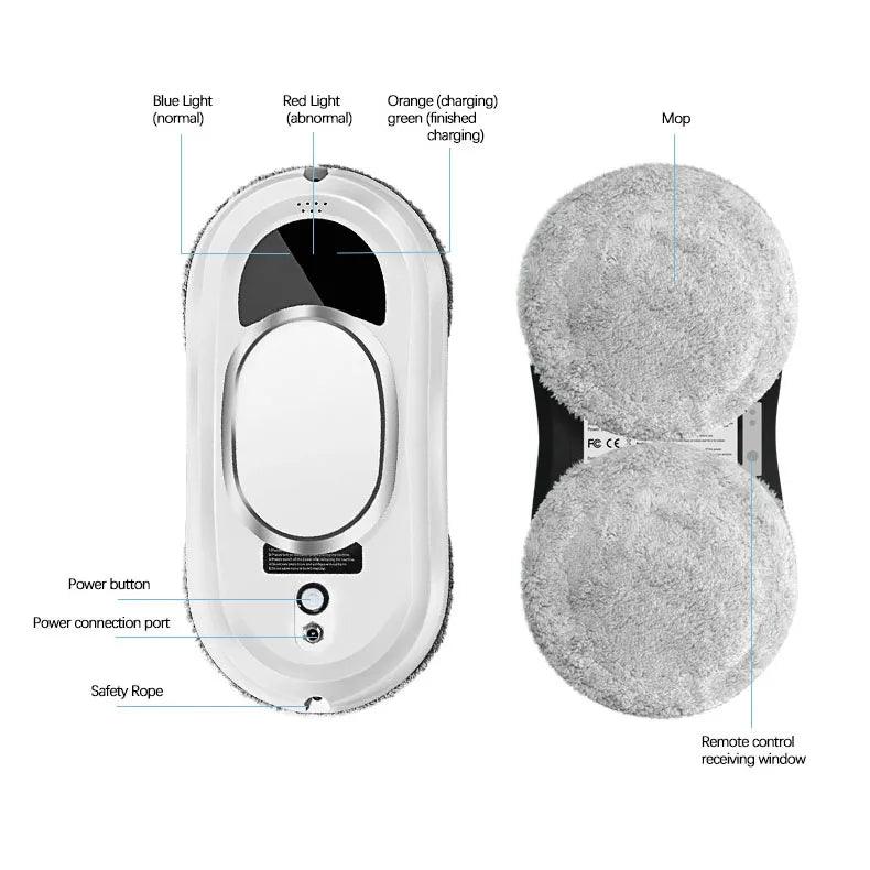 Electric Window Cleaning Robot with Remote Control - Dabfavshop