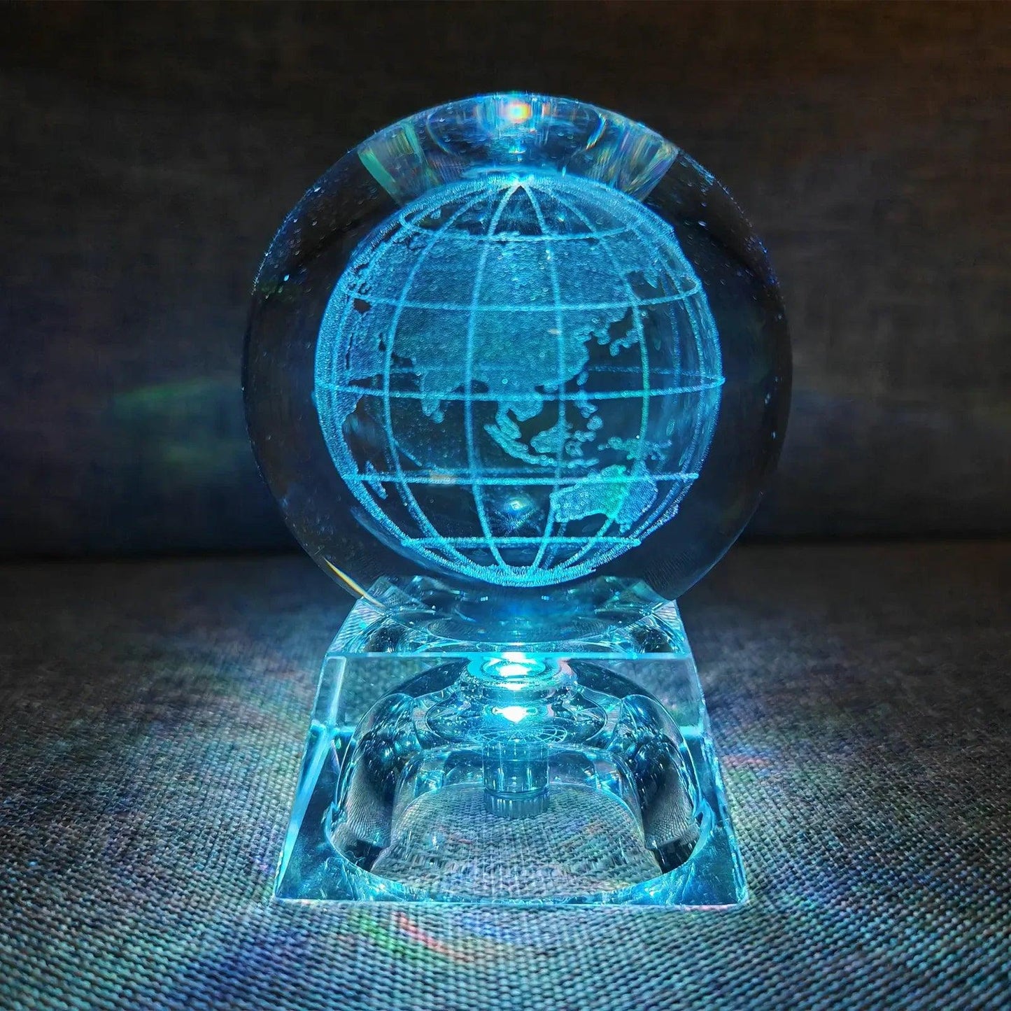 LED Crystal Ball 3D Solar System Planets Crystal Ball Glass Ball Home Decoration Valentine's Day Gift Ornament - Dabfavshop