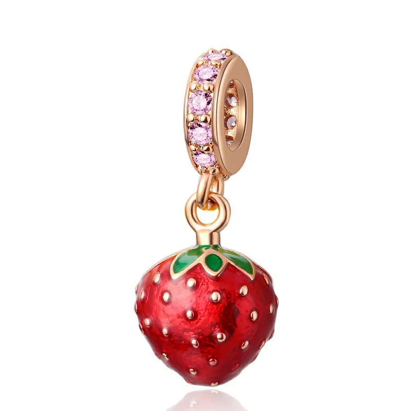 Fruit Charm Beads 925 Sterling Silver Dabfavshop