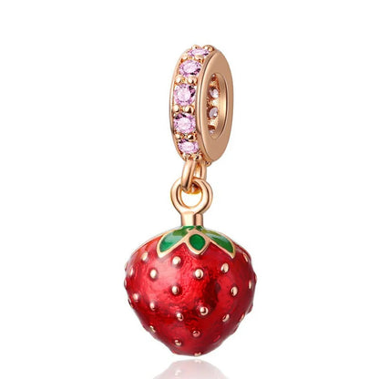 Fruit Charm Beads 925 Sterling Silver Dabfavshop
