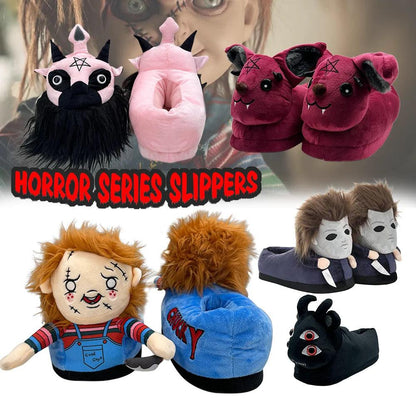 Highland Cute Halloween Theme Women's Horror Plush Slipper - Dabfavshop