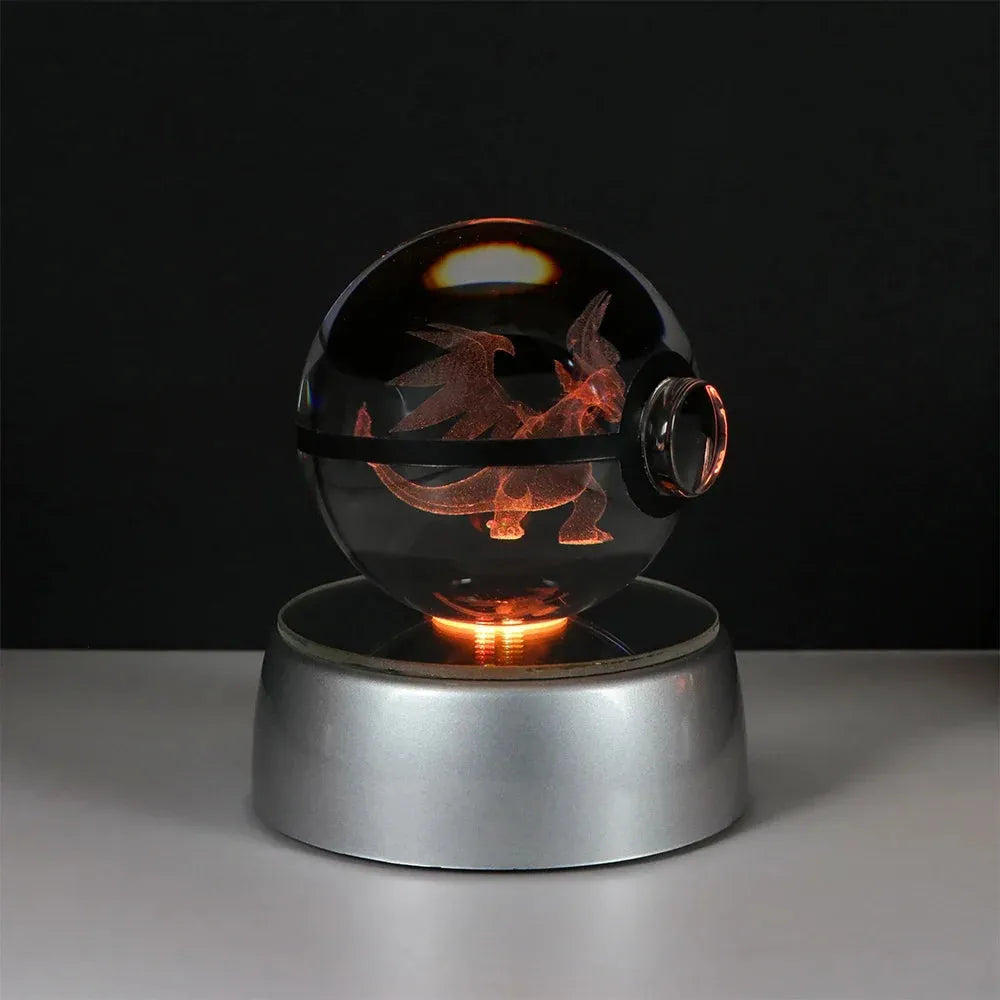 Pokemon 3D Crystal Ball LED Night Light - Dabfavshop