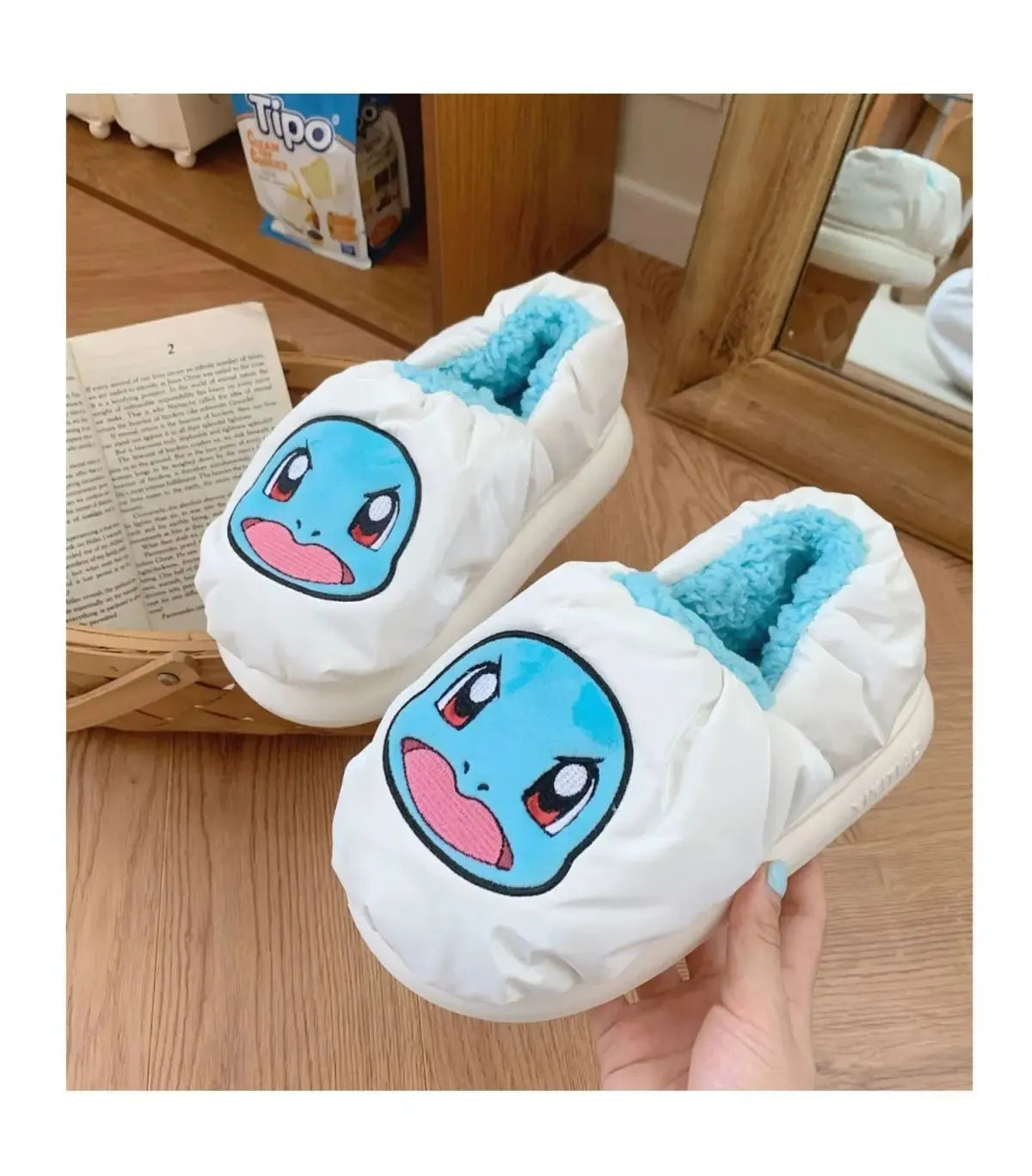 Pokémon Cotton Slippers With Velvet Insulation Anti Slip - Dabfavshop