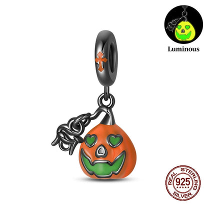 Halloween Luminous Charms Bead 925 Sterling Silver Dabfavshop