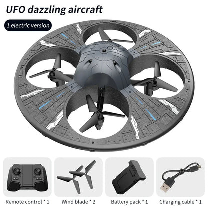 Drone For Obstacle Avoidance Remote Control Dazzling Alien UFO Lighting Controllable HD Camera Dabfavshop